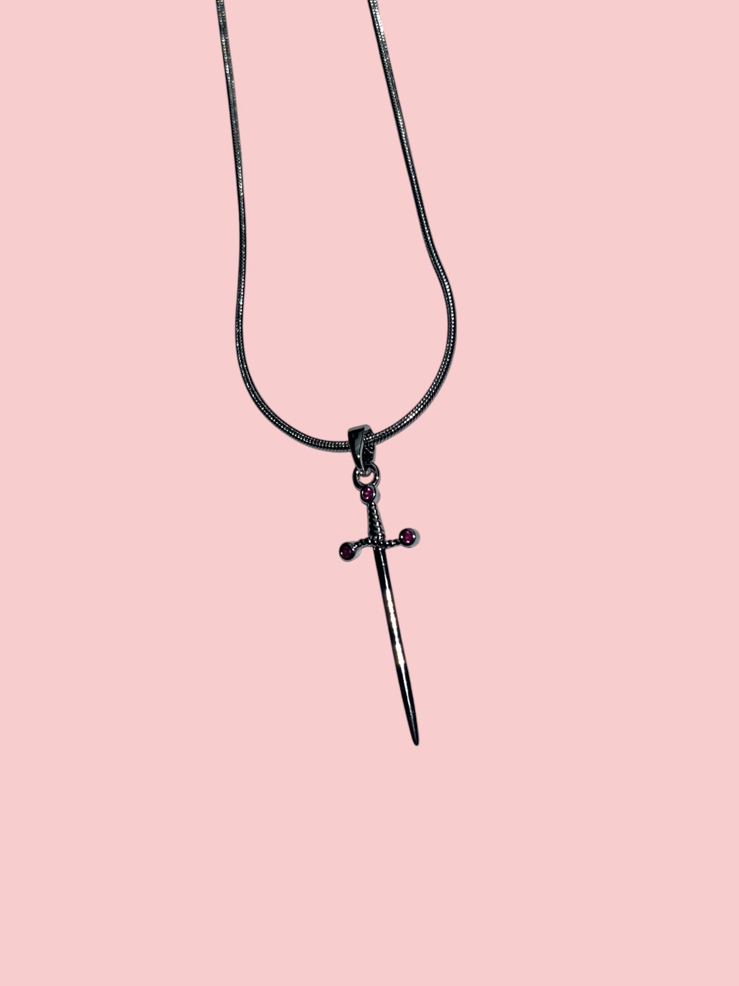 Set de colier din argint „Sabie Vintage Heart”